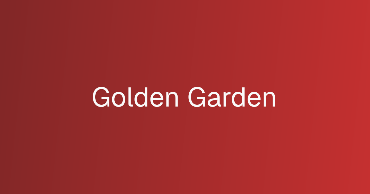 Golden Garden cover